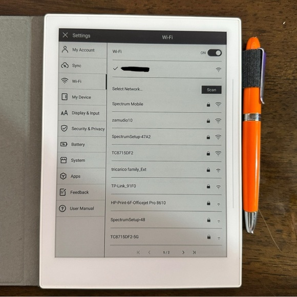 Supernote A6X with Heart of Gold pen and folio - Picture 5 of 10